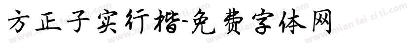 方正子实行楷字体转换