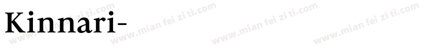 Kinnari字体转换