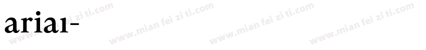 aria1字体转换