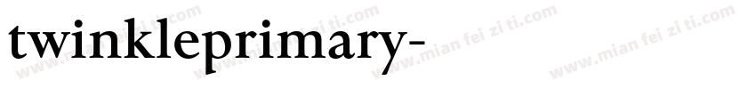 twinkleprimary字体转换