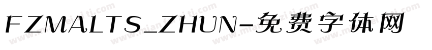 FZMALTS_ZHUN字体转换