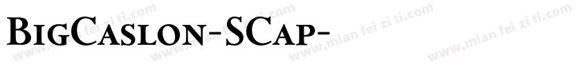 BigCaslon-SCap字体转换