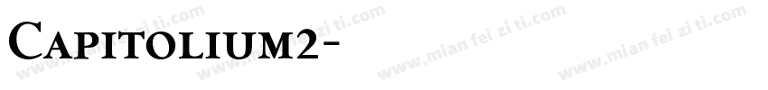 Capitolium2字体转换