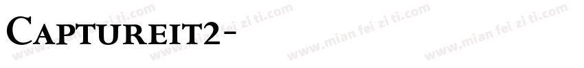 Captureit2字体转换