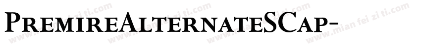 PremireAlternateSCap字体转换