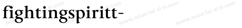 fightingspiritt字体转换