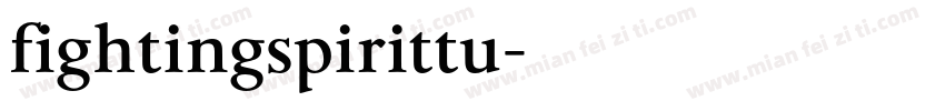 fightingspirittu字体转换