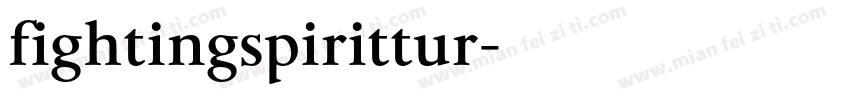 fightingspirittur字体转换