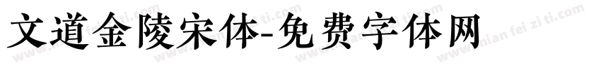 文道金陵宋体字体转换