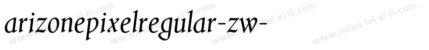 arizonepixelregular-zw字体转换