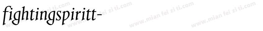 fightingspiritt字体转换