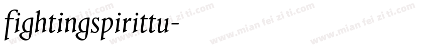 fightingspirittu字体转换