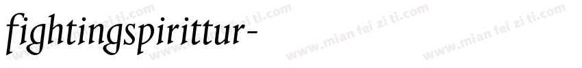 fightingspirittur字体转换