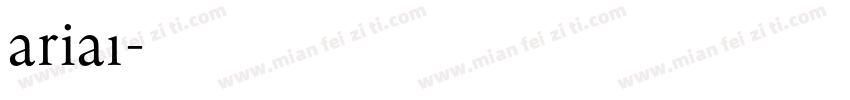 aria1字体转换