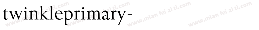 twinkleprimary字体转换