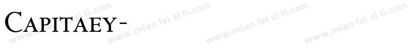 Capitaey字体转换