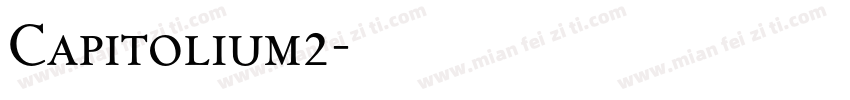 Capitolium2字体转换
