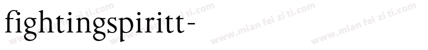 fightingspiritt字体转换