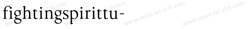 fightingspirittu字体转换