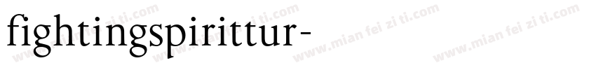 fightingspirittur字体转换