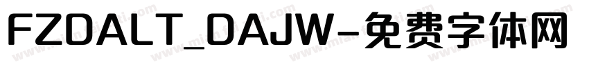 FZDALT_DAJW字体转换