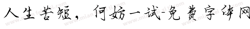 人生苦短，何妨一试字体转换