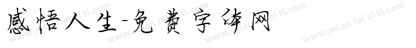 感悟人生字体转换