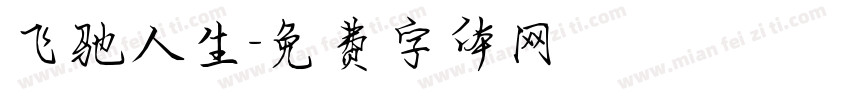 飞驰人生字体转换