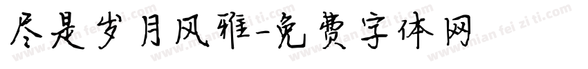 尽是岁月风雅字体转换
