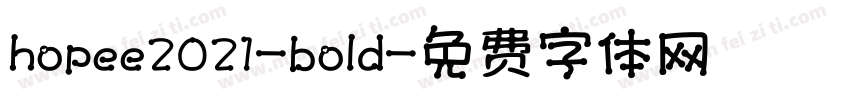 hopee2021-bold字体转换