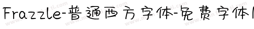 Frazzle-普通西方字体字体转换