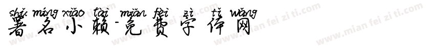 署名小赖字体转换