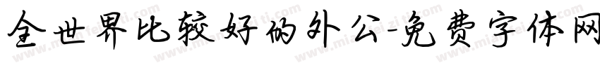 全世界比较好的外公字体转换