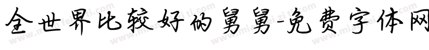 全世界比较好的舅舅字体转换