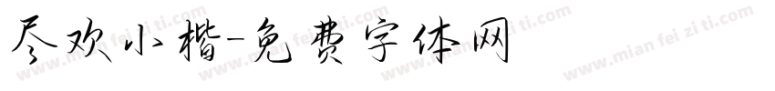 尽欢小楷字体转换