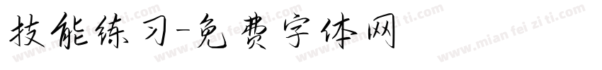 技能练习字体转换
