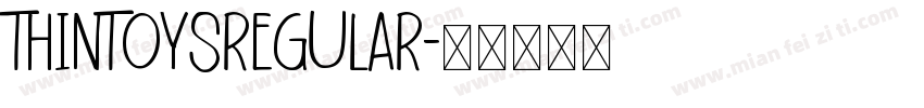 ThintoysRegular字体转换