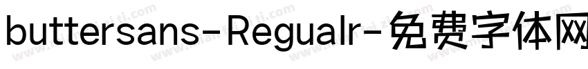 buttersans-Regualr字体转换
