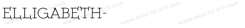 elligabeth字体转换