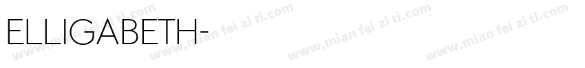 elligabeth字体转换