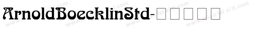 ArnoldBoecklinStd字体转换