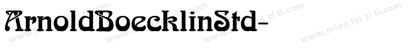ArnoldBoecklinStd字体转换