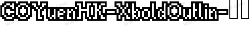 COYuenHK-XboldOutlin字体转换