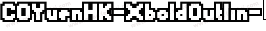 COYuenHK-XboldOutlin字体转换
