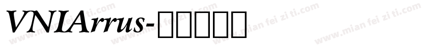 VNIArrus字体转换