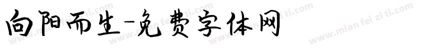 向阳而生字体转换