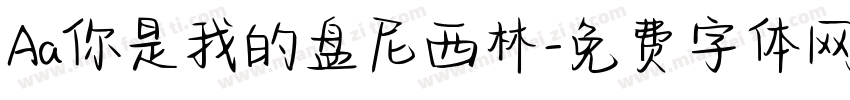 Aa你是我的盘尼西林字体转换