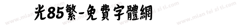 漢儀淺光85繁字体转换