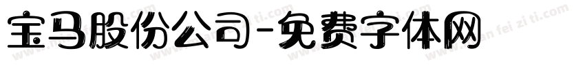 宝马股份公司字体转换