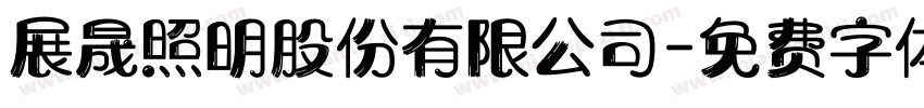 展晟照明股份有限公司字体转换